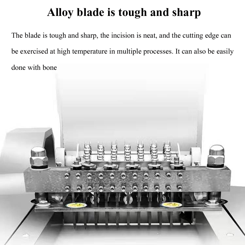 Commercial Frozen Meat Slicer Chicken Cube Cutter Chicken Steak Cutting Machine Automatic Chopping Machine Meat Dicing Machine