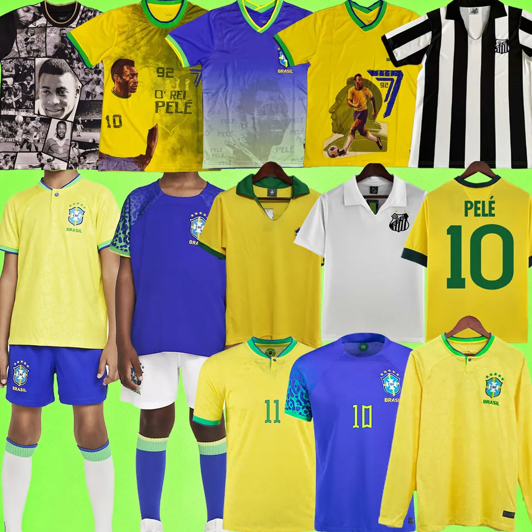 1970 PELE brazils soccer jerseys Santos 2022 MEN KIDS KIT WOMEN brasil retro 1957 VINI JR ALISSON 22 23 LONG SLEEVE Camisetas de futbol 2023 goalkeeper football shirts, 2022 home
1970 PELE brazils soccer jerseys Santos 2022 MEN KIDS KIT WOMEN brasil retro 1957 VINI JR ALISSON 22 23 LONG SLEEVE Camisetas de futbol 2023 goalkeeper football shirts, 2022 home