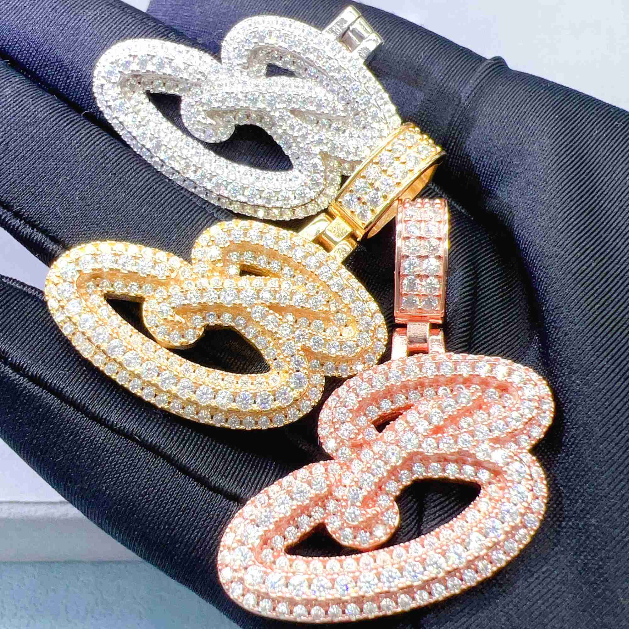 Pass Diamond Tester Fashion Jewelry Pendants Charms Silver 925 Sterling Vvs Moissanite Pendant