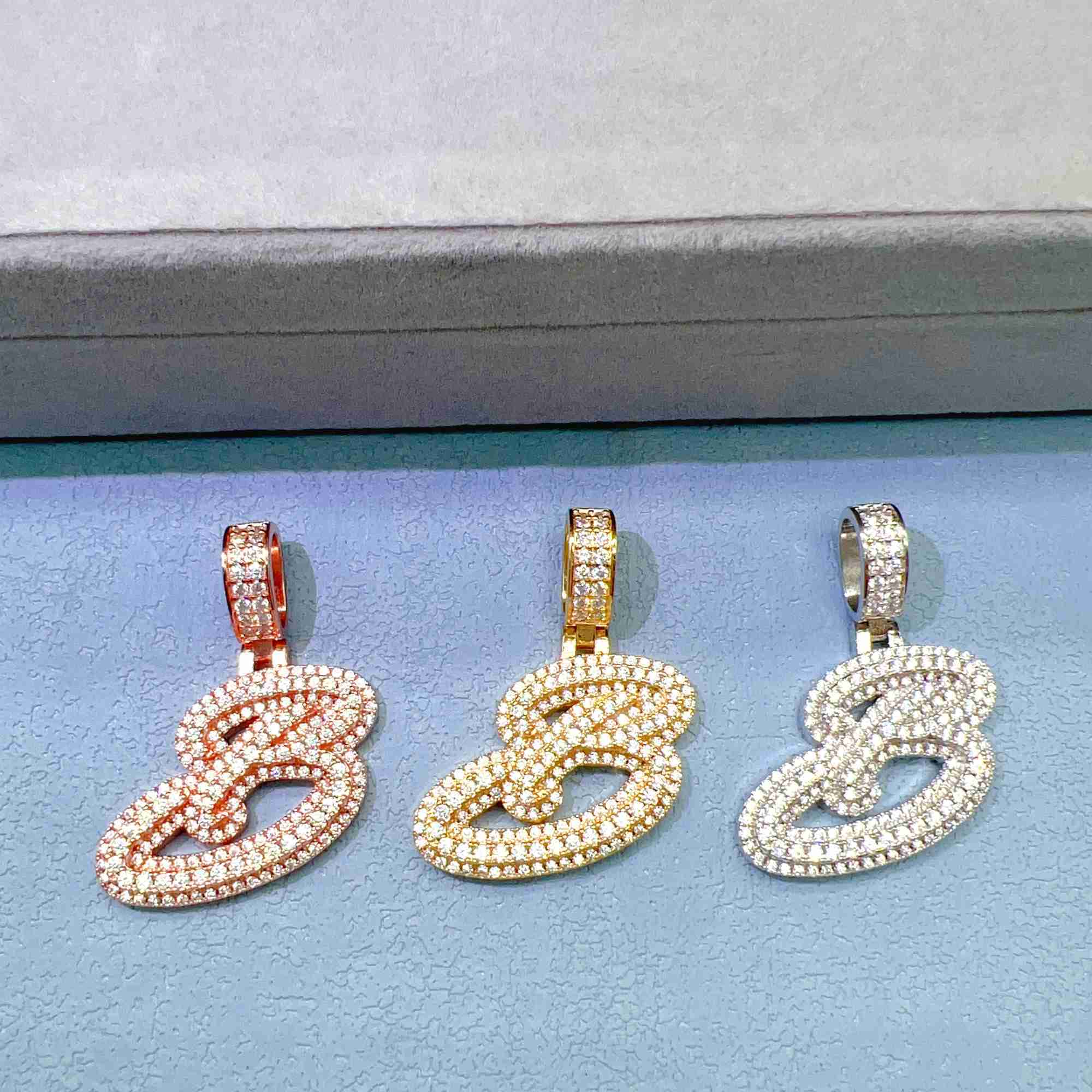 Pass Diamond Tester Fashion Jewelry Pendants Charms Silver 925 Sterling Vvs Moissanite Pendant