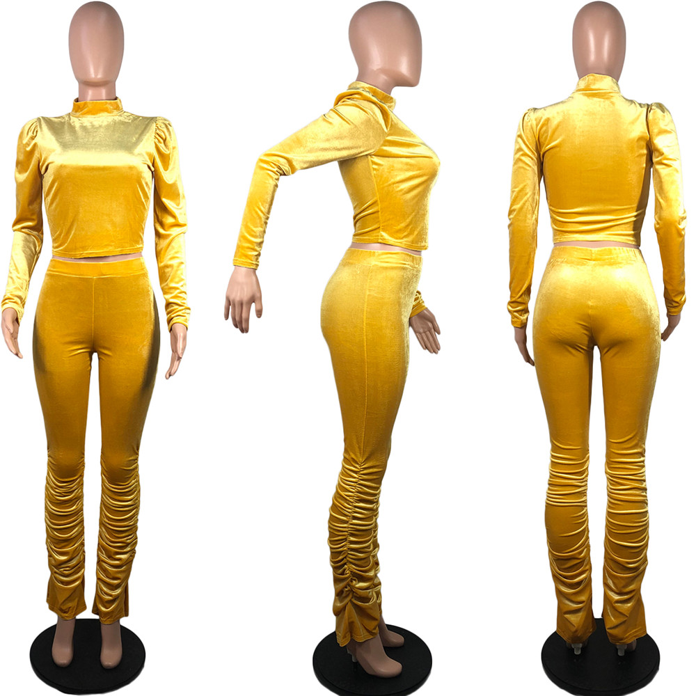 Fall Winter Velvet Tracksuits Women Sweatsuits Long Sleeve Pullover Top and Pants Two 2 Piece Sets Matching Outfits Casual Jogger suits Outwork Sporsw