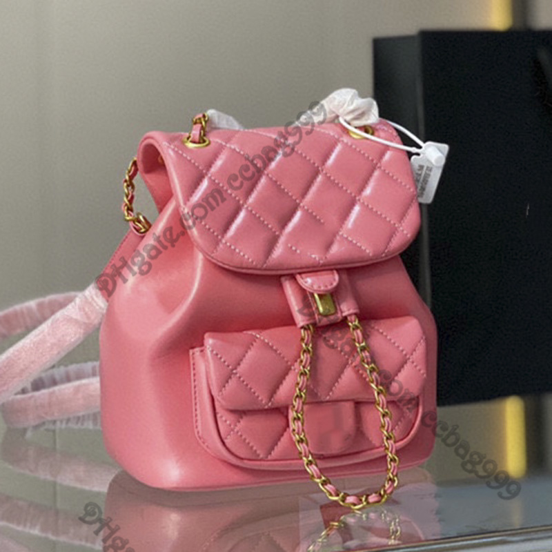 Ladies Oil Wax College Designer Backpack Handle Totes Bags Quilted Vintage Metal Hardware Chain Crossbody Satchel Designer Classic For Womens Luxury Handbags 22CM, Box 
Ladies Oil Wax College Designer Backpack Handle Totes Bags Quilted Vintage Metal Hardware Chain Crossbody Satchel Designer Classic For Womens Luxury Handbags 22CM, Box