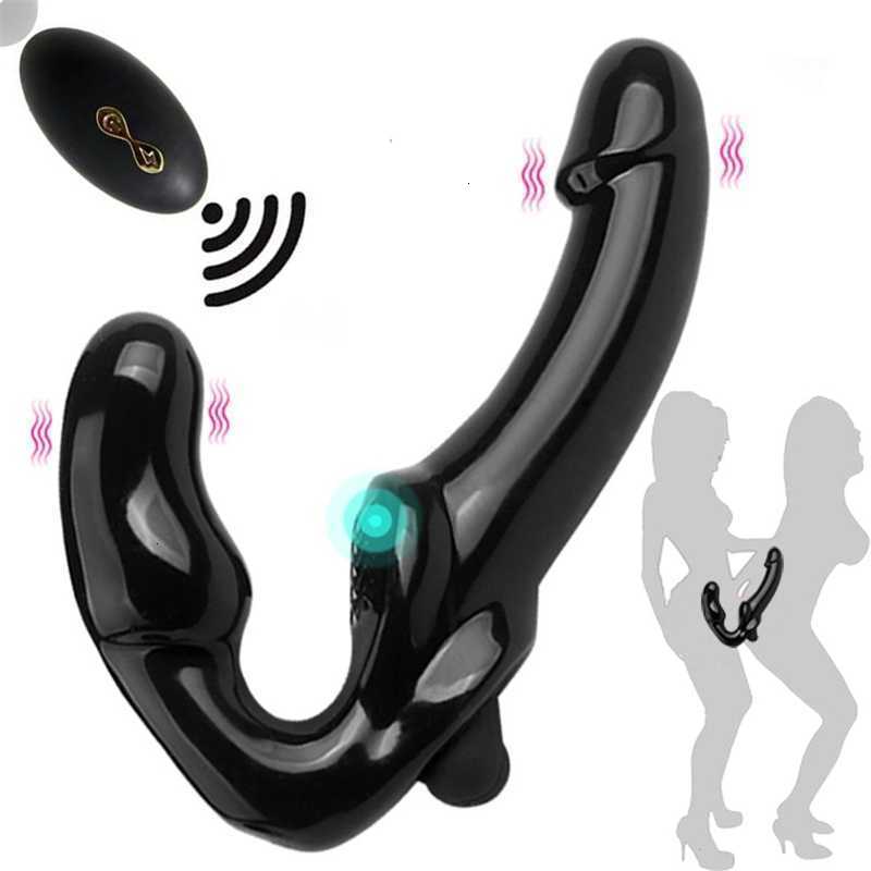 Massageur adulte sexy double têtes Dildo Vibrateurs Toys for Women Couple Vagin Prostate Men oral Strap-on Women's Pantes