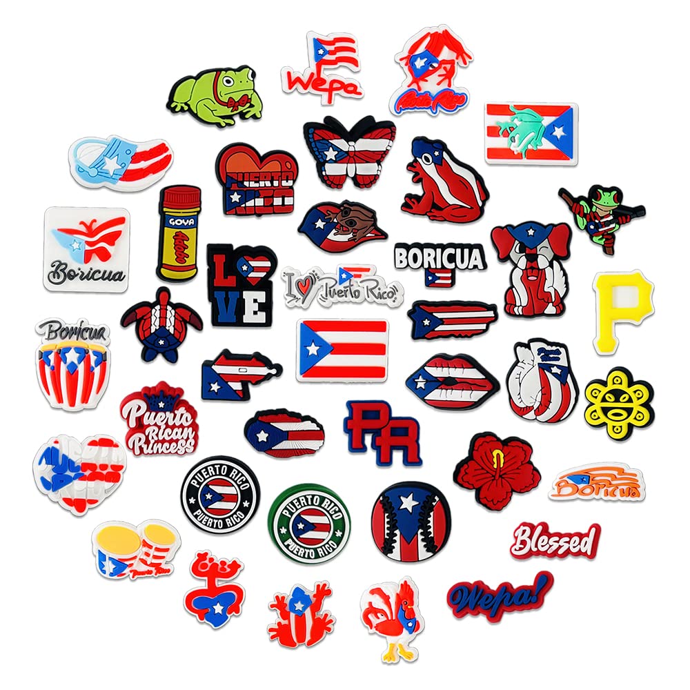 Shoe Parts Accessories Puerto Rico Croc Charms For Teens Men Women Adts Pvc Decoration Clogs Slides Bags Pack 40. Drop Delivery Otc6Y
Shoe Parts Accessories Puerto Rico Croc Charms For Teens Men Women Adts Pvc Decoration Clogs Slides Bags Pack 40. Drop Delivery Otc6Y