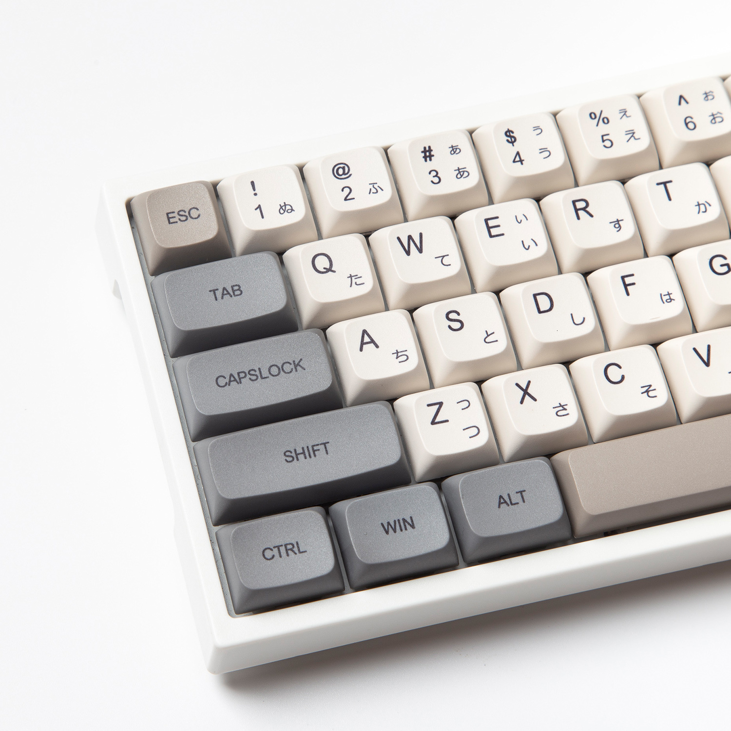 Keyboards XDA Profile 120 PBT Keycap DYESUB Personalized Minimalist White Gray English Japanese For Mechanical Keyboard MX Switch 230109