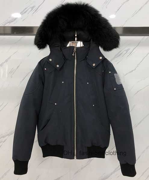 Men Bomber Down Jacket Knuckles Real Wolf Fur Patch Parkas Zipper Pockets Warm Short Outwear Mens Rib Cuff Ruff Winter 3 mooses knuckles 10CA
Men Bomber Down Jacket Knuckles Real Wolf Fur Patch Parkas Zipper Pockets Warm Short Outwear Mens Rib Cuff Ruff Winter 3 mooses knuckles 10CA