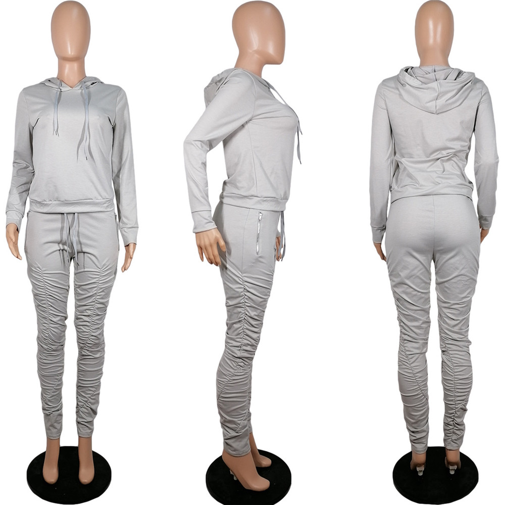 Fall Winter Jogger Suits Women Tracksuits Long Sleeve Pullover Hooded Hoodie And Pants Two Piece Sets Matching Sweatsuits Casual Sportswear Clothing 8