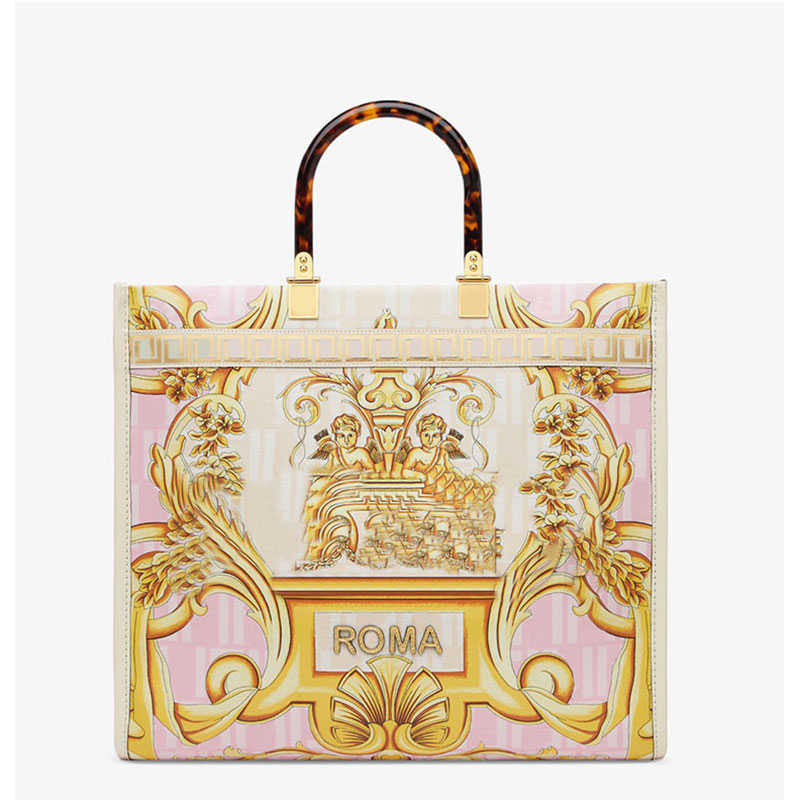 Sunshine Handbag Crossbody Bags Cowhide Leather Hawksbill Handle Baroque Print Removable Shoulder Strap Fashion Letters Women Tote Shopping, White
Sunshine Handbag Crossbody Bags Cowhide Leather Hawksbill Handle Baroque Print Removable Shoulder Strap Fashion Letters Women Tote Shopping, White