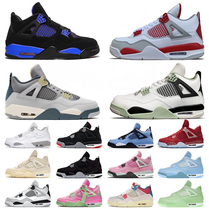 2023 Jumpman 4 4s Basketball Shoes OG Mens Womens Military Black Cat Red Thunder University Blue White Cement Pure Money Outdoor Sports Sneakers