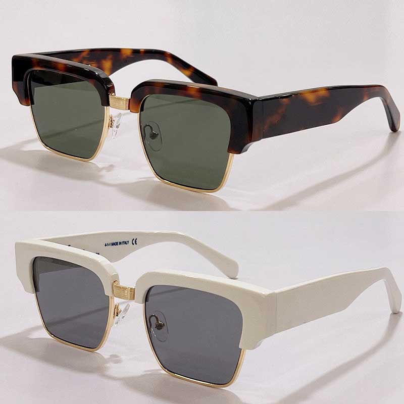 Cool Sunglasses OMRI024 Designer New Off Trend Brand White Half-Frame Sunglasses Mens and Lady Holiday Leisure Glasses RI024 UV400 size:50 20-145
Cool Sunglasses OMRI024 Designer New Off Trend Brand White Half-Frame Sunglasses Mens and Lady Holiday Leisure Glasses RI024 UV400 size:50 20-145