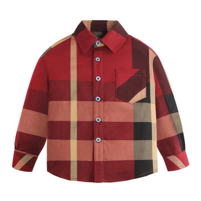 Cute Baby Boys Red Plaid Shirts Kids Long Sleeve Shirt With Pocket Turn-Down Collar Boy Shirt Spring Fall Children Tops Child Shirts 2-8 Years
Cute Baby Boys Red Plaid Shirts Kids Long Sleeve Shirt With Pocket Turn-Down Collar Boy Shirt Spring Fall Children Tops Child Shirts 2-8 Years