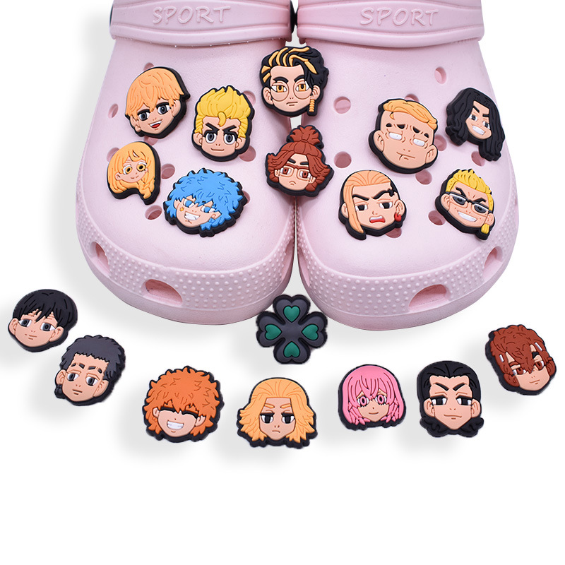 Anime charms wholesale childhood memories Tokyo Revengers funny gift cartoon croc charms shoe accessories pvc decoration buckle soft rubber clog charms fast ship, Equally mixed colors
Anime charms wholesale childhood memories Tokyo Revengers funny gift cartoon croc charms shoe accessories pvc decoration buckle soft rubber clog charms fast ship, Equally mixed colors