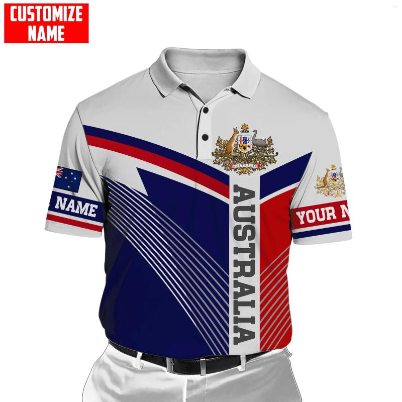 Men' Polos Hawaii Polo Shirt Custom Name Australian Flag Coat Of Arm 3D Printed Men For Women Short Sleeve Summer T-shirt POL-05
Men' Polos Hawaii Polo Shirt Custom Name Australian Flag Coat Of Arm 3D Printed Men For Women Short Sleeve Summer T-shirt POL-05