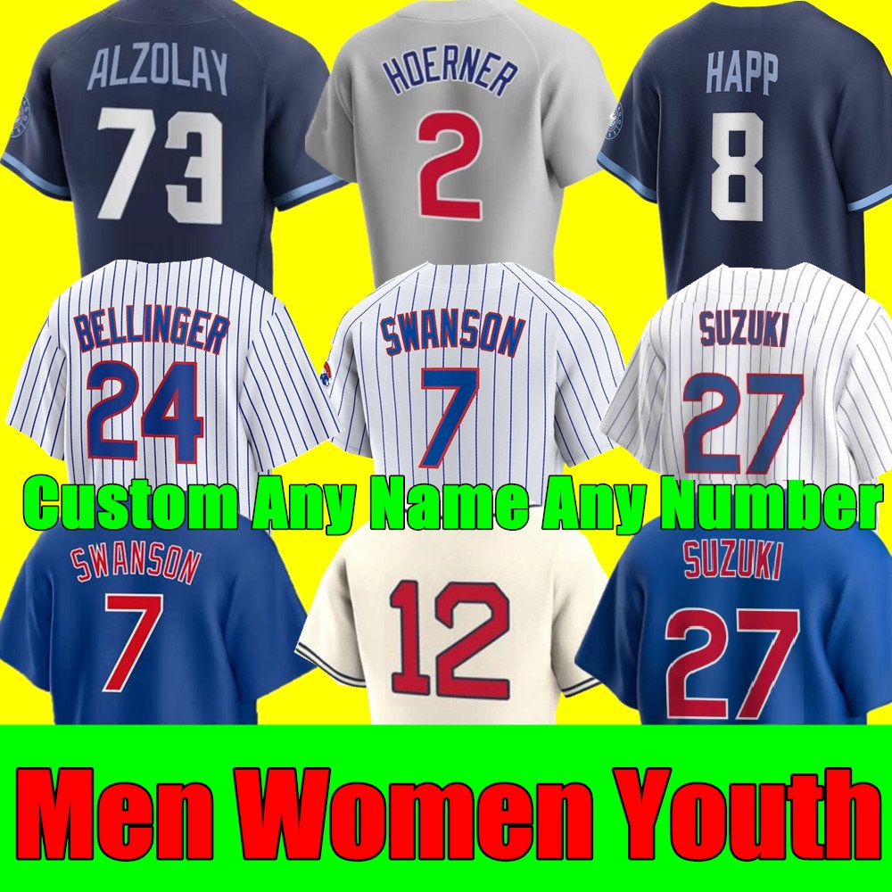 2023 S-4XL Dansby Swanson Cody Bellinger Jersey Seiya Suzuki Chicagos Nelson Velazquez Nick Madrigal Marcus Stroman Willson Cubs Ian Happ Men Women Youth Baseball, As shown in illustration
2023 S-4XL Dansby Swanson Cody Bellinger Jersey Seiya Suzuki Chicagos Nelson Velazquez Nick Madrigal Marcus Stroman Willson Cubs Ian Happ Men Women Youth Baseball, As shown in illustration