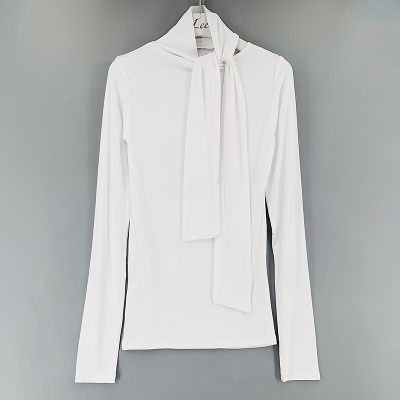 Women's TShirt Solid Basic Long Sleeve Womens Tshirt Casual Black White Slim Fashion Off Shoulder Top T Ladies Korean Tee 230110