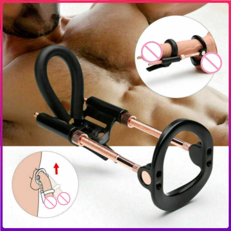 Sex Toy Massager Vibrator Penis Stretching Exerciser Enlargement growth Traction Device For Men Portable Adjustable Extender Stretcher Pump