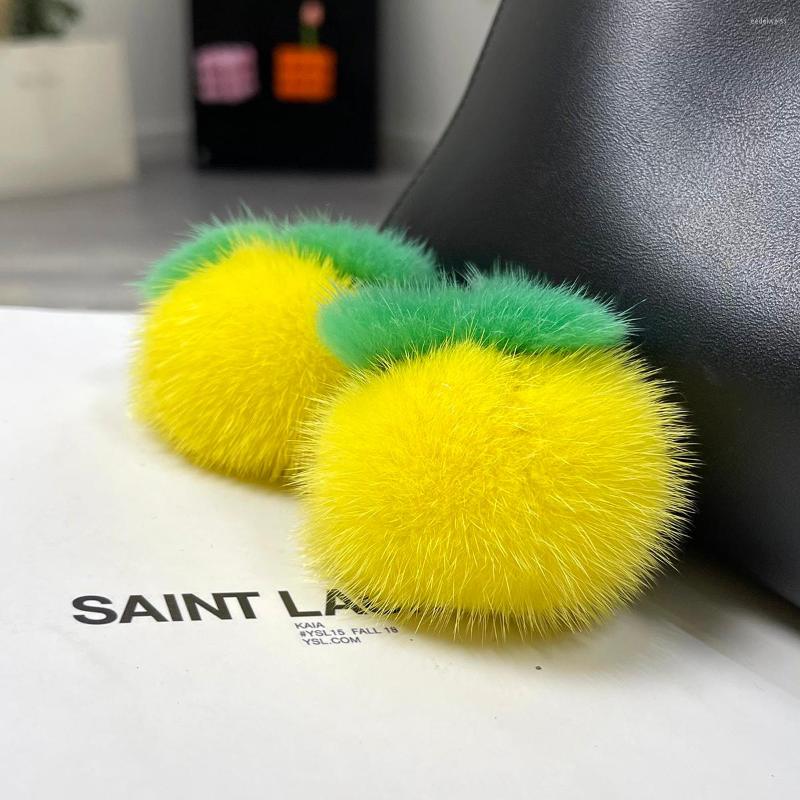 Keychains Keychains Real Persimmon Pendant Keychain Women Cute Toy Handbag Car Key Ornaments Girl Trinket Gift Accessories Ring R250728