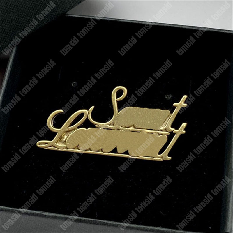 Designer Brooches Fashion Broche For Woman Brand Classic Letters Mens Clothing Gold Silver Luxurys Brooch Jewelry Pins Tomsid