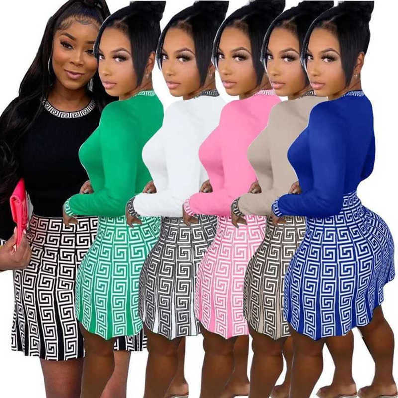 Women Two Pieces Skirt Set Designer 2023 New Positioning Printing Long Sleeve Fashionable Casual Suits Ladies Sportwear 5 Colours -XXL, White9
Women Two Pieces Skirt Set Designer 2023 New Positioning Printing Long Sleeve Fashionable Casual Suits Ladies Sportwear 5 Colours -XXL, White9