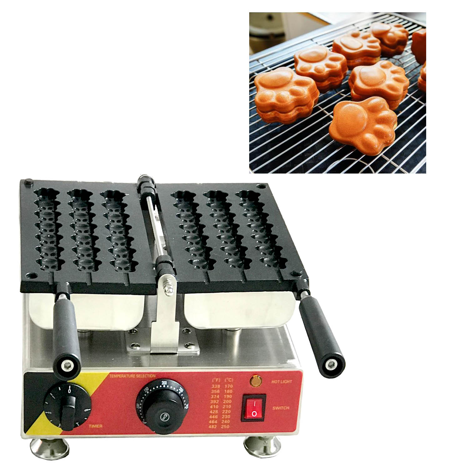 Lolly Hot Dessert Dog Cat Paw Shaped Waffle Maker Cartoon Bear Tiger Paw Print Waffle Iron Machine Waflera Baking Pan
Lolly Hot Dessert Dog Cat Paw Shaped Waffle Maker Cartoon Bear Tiger Paw Print Waffle Iron Machine Waflera Baking Pan