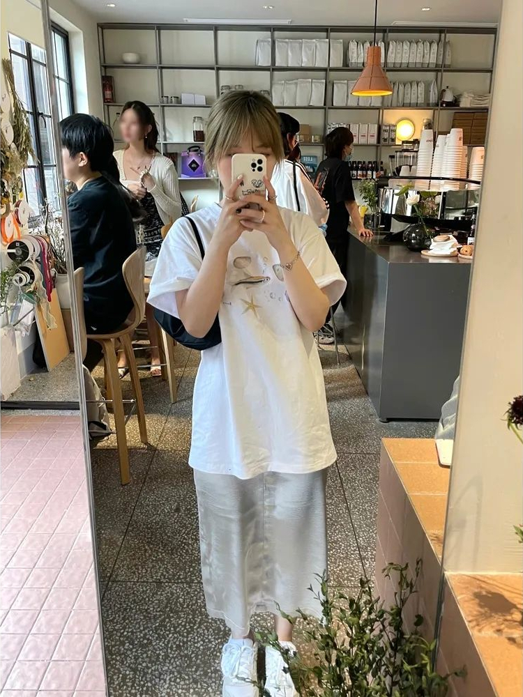 Women's TShirt KOSAHIKI Korean Fashion Animal Printed Short Sleeve Tshirt Japanese Grunge Tee Shirts Summer Fairycore Graphic T Vintage 230130