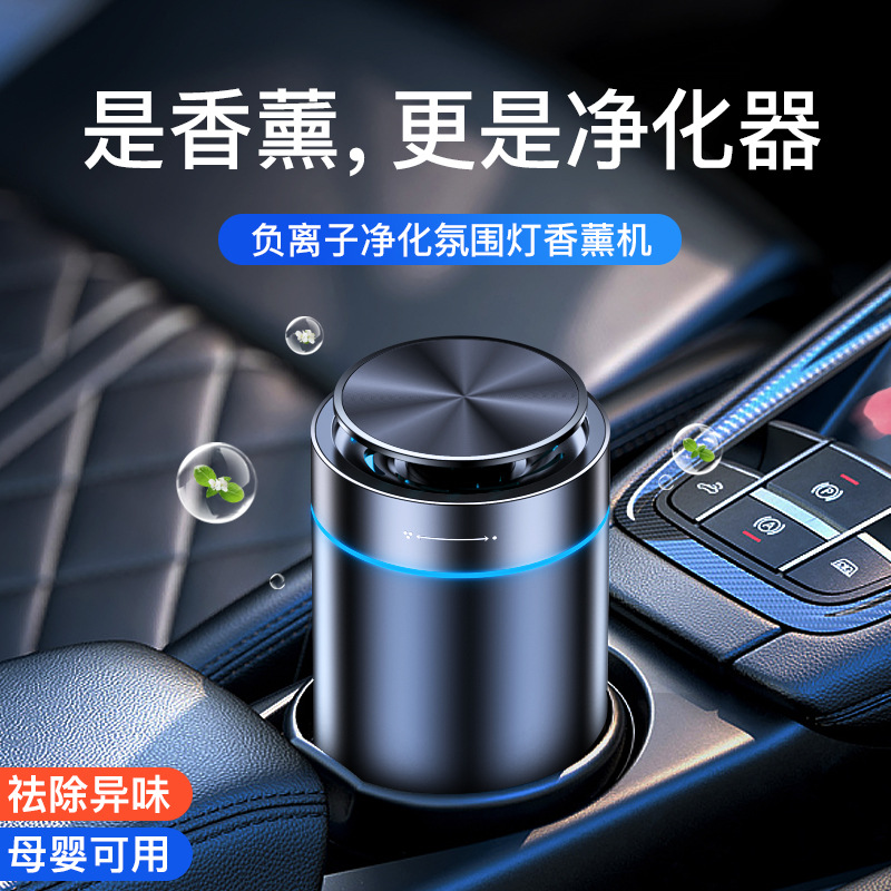 Vehicle-borne Car Air Freshener anion purification aromatherapy machine perfume high-grade atmosphere lamp accessories to remove odor
Vehicle-borne Car Air Freshener anion purification aromatherapy machine perfume high-grade atmosphere lamp accessories to remove odor