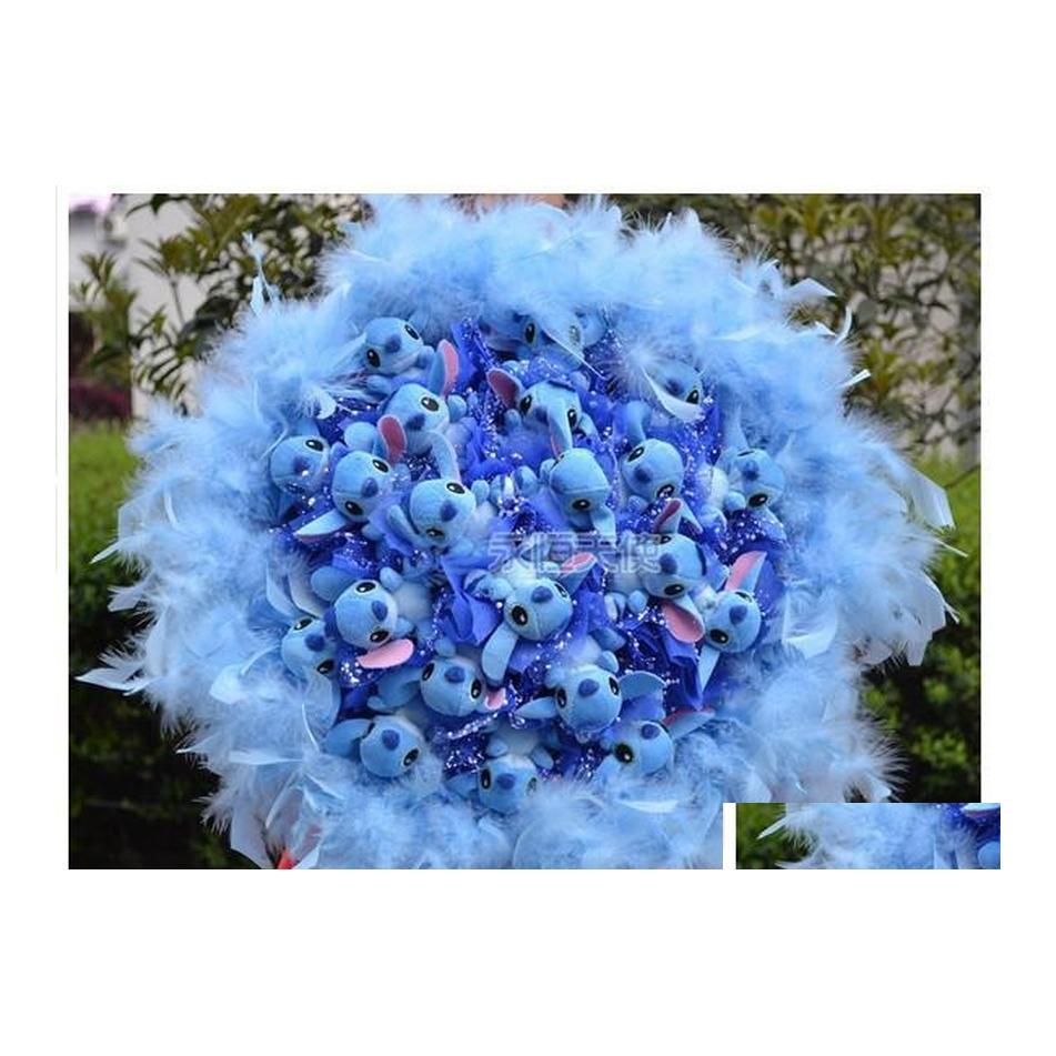 Decorative Flowers Wreaths 2014 Blue Stitch Doll Bouquet 21 With Lager Feather Good Gift For Holiday / Birthday Drop Delivery Home Dhjne, As show
Decorative Flowers Wreaths 2014 Blue Stitch Doll Bouquet 21 With Lager Feather Good Gift For Holiday / Birthday Drop Delivery Home Dhjne, As show