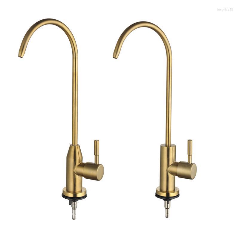 Kitchen Faucets 304 Stainless Steel Brushed Gold Water Purifier Faucet Direct Drinking
Kitchen Faucets 304 Stainless Steel Brushed Gold Water Purifier Faucet Direct Drinking