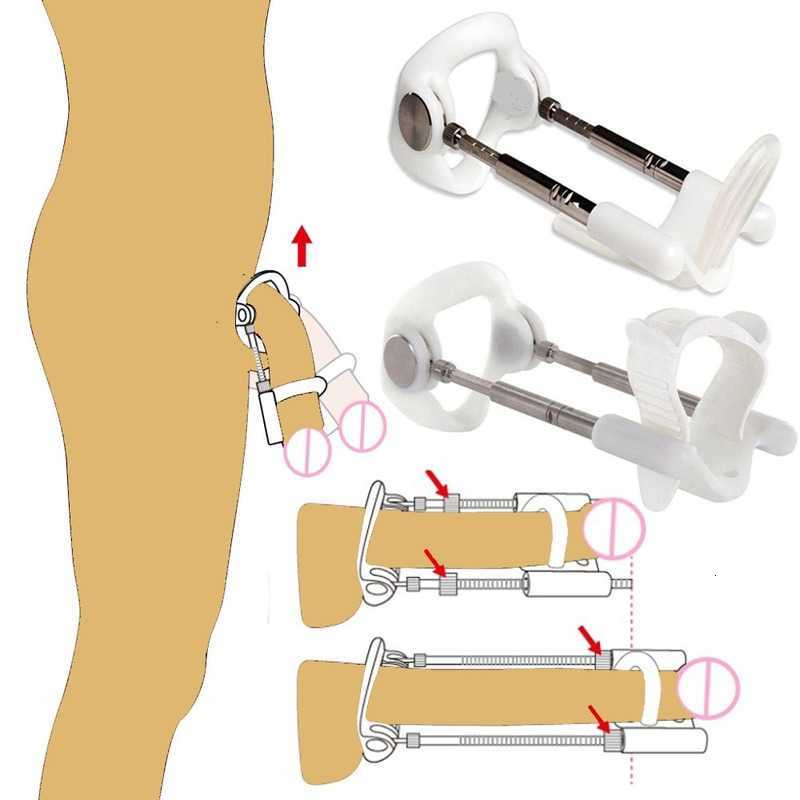 Sex Massager Toy Vibrator Male Penis Augmenter Expanding Edge Stretcher Cock Pump Belt Extension Tension Delay Trainer Enhancement Device Jouets