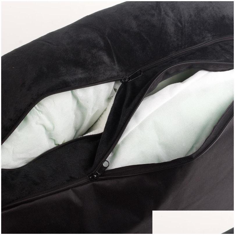 Kennels Pens Warm Small Dog Bed Pet Sofa With Pillow Detachable Wash Soft Fleece Cat House Drop Delivery Home Garden Supplie Dhxzg