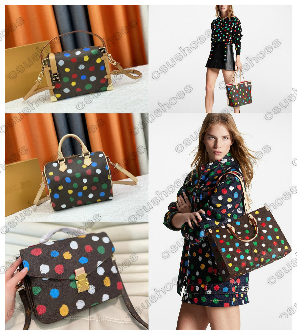 23SS X Yayoi Kusama Bag ONTHEGO MM 35 Bags M46379 PAINTED DOTS Never Tote M46381 SIDE TRUNK M46396 M46384 Handbag Sholder Womens Designer Luxurys Cross body
23SS X Yayoi Kusama Bag ONTHEGO MM 35 Bags M46379 PAINTED DOTS Never Tote M46381 SIDE TRUNK M46396 M46384 Handbag Sholder Womens Designer Luxurys Cross body