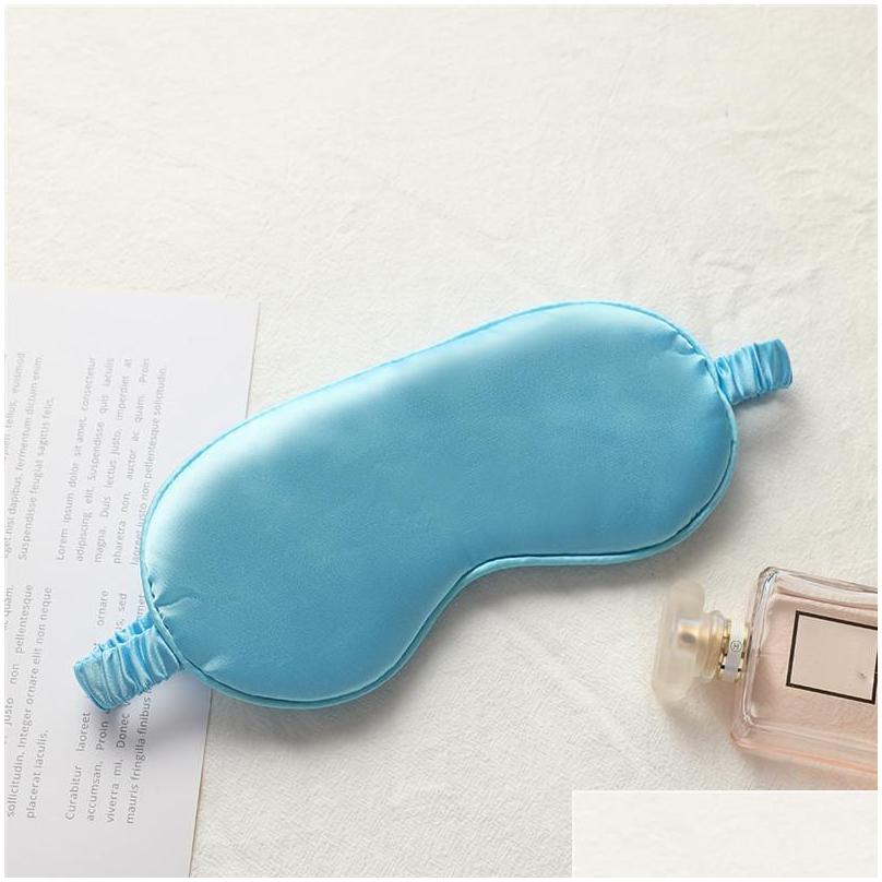 Sleep Masks Silk Rest Shading Eye Mask Padded Shade Er Eyetravel Relax Aid Blindfolds Eyemask Drop Delivery Health Beauty Vision Care Dhyag