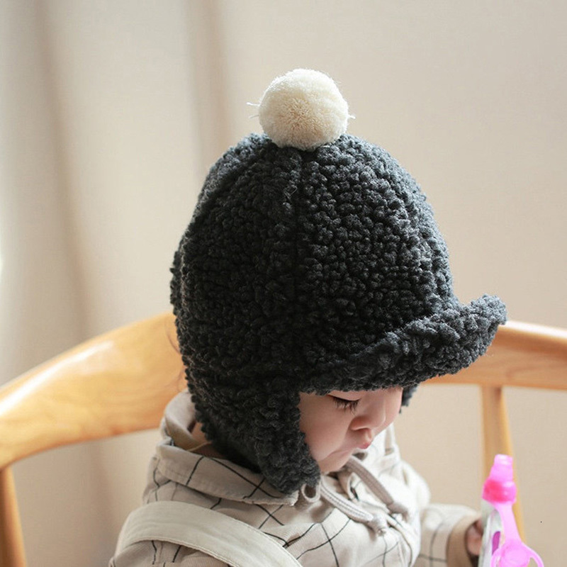 Caps Hats MILANCEL Winter Baby Hat Toddler Warm Hats Infant Girls Caps Teddy Fur Hats 230111