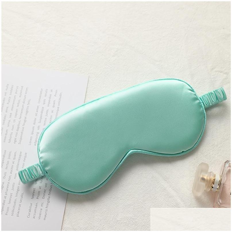 Sleep Masks Silk Rest Shading Eye Mask Padded Shade Er Eyetravel Relax Aid Blindfolds Eyemask Drop Delivery Health Beauty Vision Care Dhyag