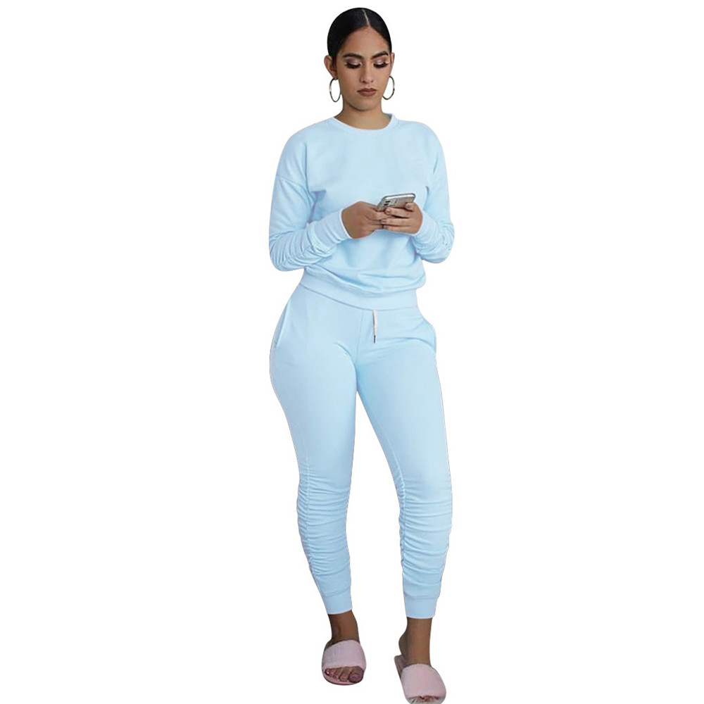 Designer Fall Winter Women Tracksuits Long Sleeve Outfits Pullover Sweatshirt pants Two Piece Sets Outwork Sportswear Casual Jogger suits Solid Sweats