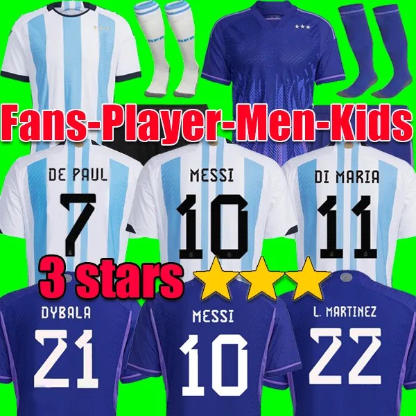 3XL 4XL Argentina 3 Stars Soccer Jerseys Fans Player Version 2022 Home Away DYBALA MARTINEZ Maradona de paul Football Shirt 22 23 Men Women Kids Sets Uniforms, Home kids +socks
3XL 4XL Argentina 3 Stars Soccer Jerseys Fans Player Version 2022 Home Away DYBALA MARTINEZ Maradona de paul Football Shirt 22 23 Men Women Kids Sets Uniforms, Home kids +socks
