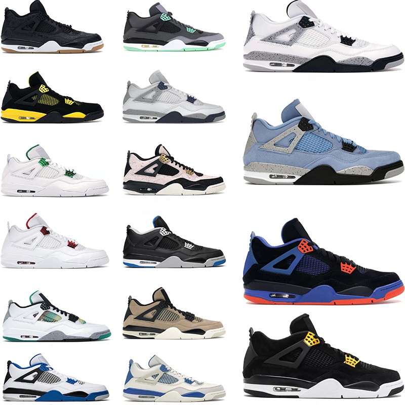 Men 4 designer women basketball shoes 4s mens sneakers military black cat white oreo infrared cactus jack university blue men womens sport
Men 4 designer women basketball shoes 4s mens sneakers military black cat white oreo infrared cactus jack university blue men womens sport