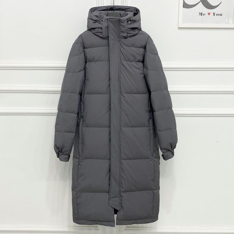 Women's Down Parkas S4XL Black Cotton Coat Winter Maxi Jacket With Hood Thicken Loose Warm Long Padded Quilted C376 230111