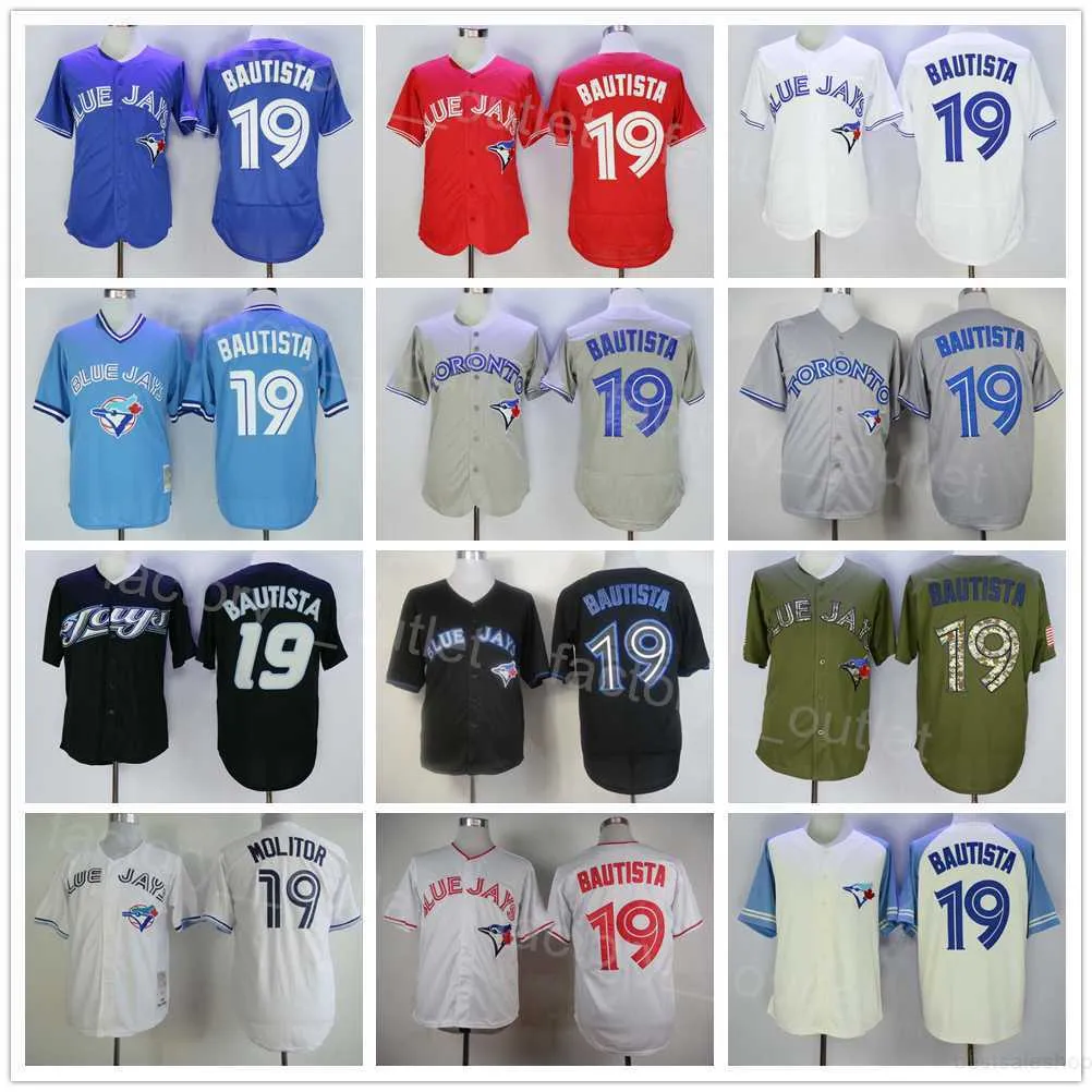 CUSTOM Men Vintage 1993 Retro Baseball 19 Jose Bautista Jersey Throwback Pullover Blue Red White Grey Black Team Color Flexbase Cool Base Al
CUSTOM Men Vintage 1993 Retro Baseball 19 Jose Bautista Jersey Throwback Pullover Blue Red White Grey Black Team Color Flexbase Cool Base Al