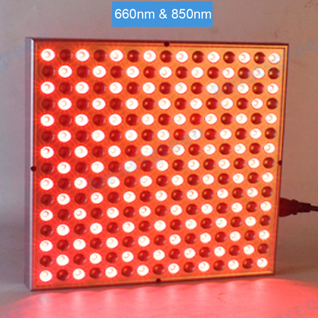Grow Light Anti Aging 660nm Red Light Therapy LED 850nm Infrared Therapy Light for Skin Pain Relief Switch on/off Red