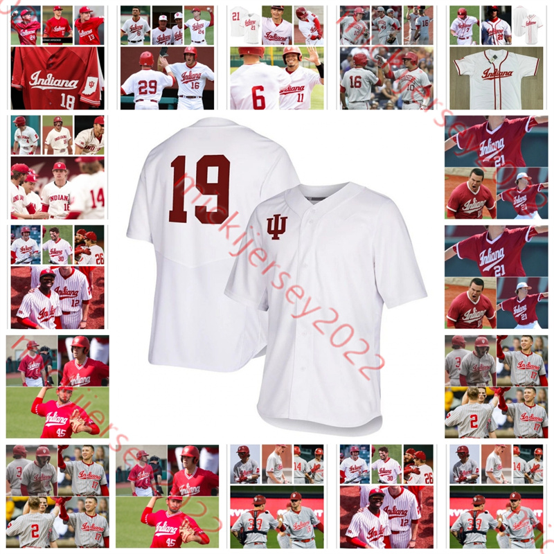 Kyle Schwarber Indiana Baseball Jersey Bradley Brehmer Reese Sharp Braydon Tucker Ty Bothwell 29 Ryan Kraft Scott Effross Stitched Indiana Hoosiers Jersey