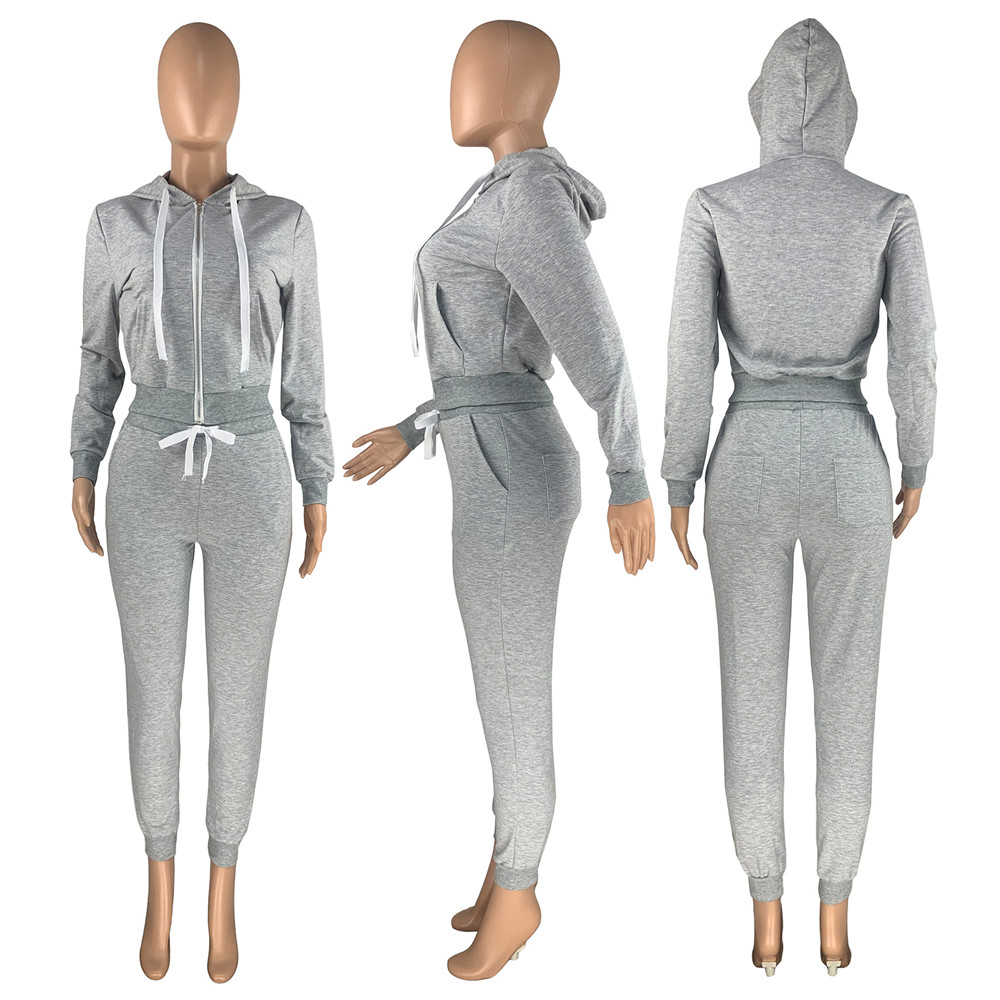 Fall Winter Women Designer Cotton Tracksuits Long Sleeve Sweatsuits 2XL Hooded Jacket and Pants Two Piece Sets Outwork Sportswear Casual Sports suits 