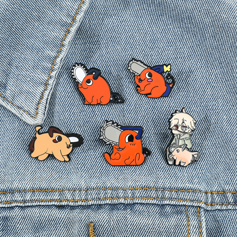 chainsaw man brooch anime peripheral Pochita electric secondary enamel pin metal badge backpack clothing accessories, Color #1
chainsaw man brooch anime peripheral Pochita electric secondary enamel pin metal badge backpack clothing accessories, Color #1