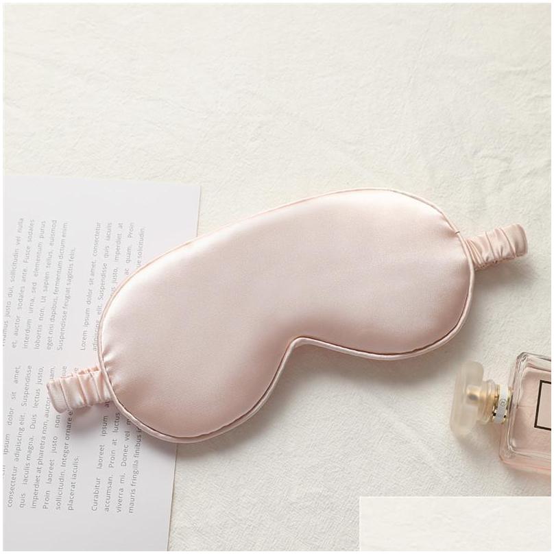 Sleep Masks Silk Rest Shading Eye Mask Padded Shade Er Eyetravel Relax Aid Blindfolds Eyemask Drop Delivery Health Beauty Vision Care Dhyag