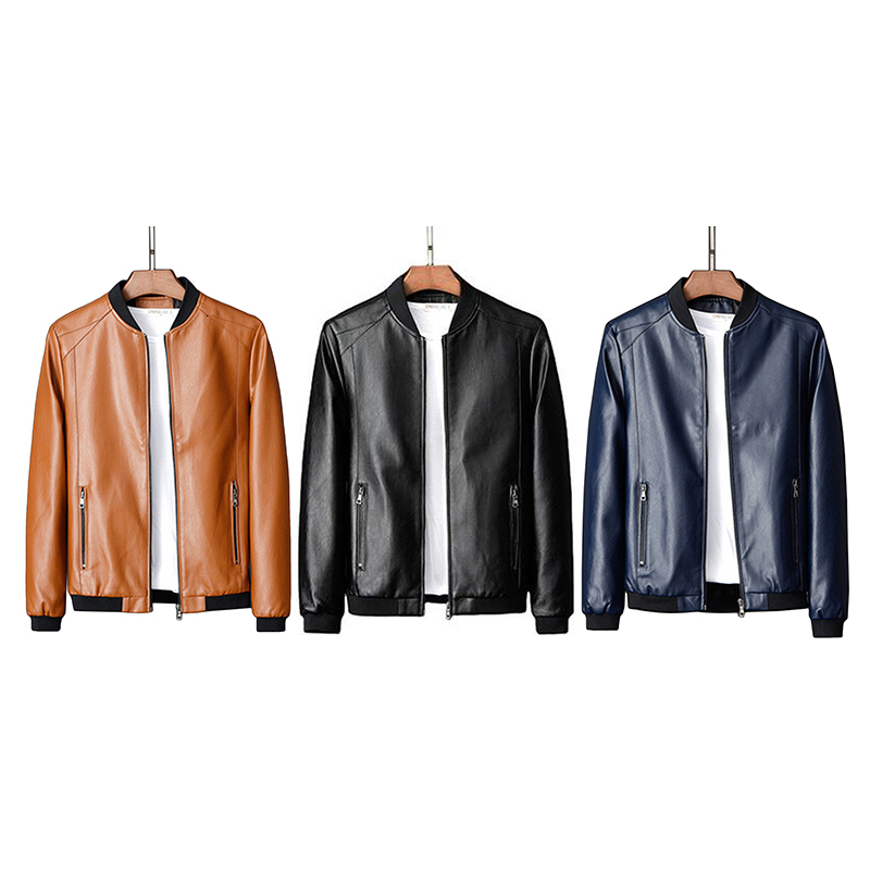 Men's Jackets Leather Bomber Motorcycle Men Biker PU Baseball Jacket Fashion Causal Jaqueta Mascuo 230111