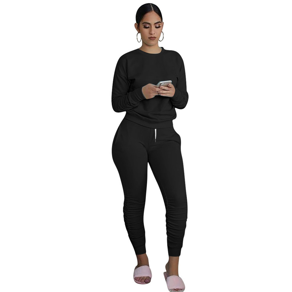 Designer Fall Winter Women Tracksuits Long Sleeve Outfits Pullover Sweatshirt pants Two Piece Sets Outwork Sportswear Casual Jogger suits Solid Sweats