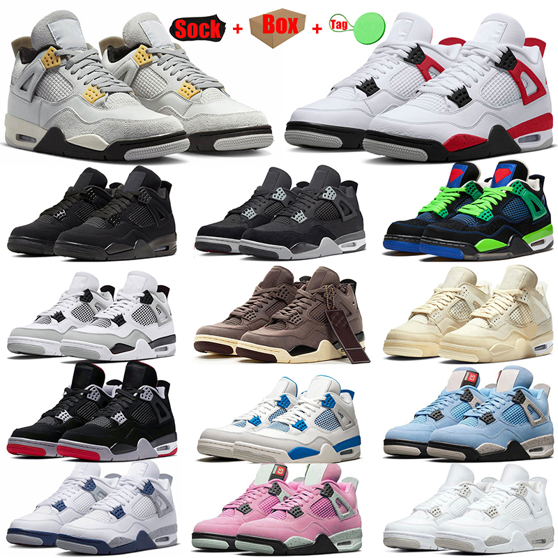 High OG 4s Mens Women Basketball Shoes University Blue Offs White Travis Scotts Military Black Cat Photon Dust Jumpman Jordens 4 Doernbecher Sneakers Trainers 47, A7 black cat 36-47
High OG 4s Mens Women Basketball Shoes University Blue Offs White Travis Scotts Military Black Cat Photon Dust Jumpman Jordens 4 Doernbecher Sneakers Trainers 47, A7 black cat 36-47