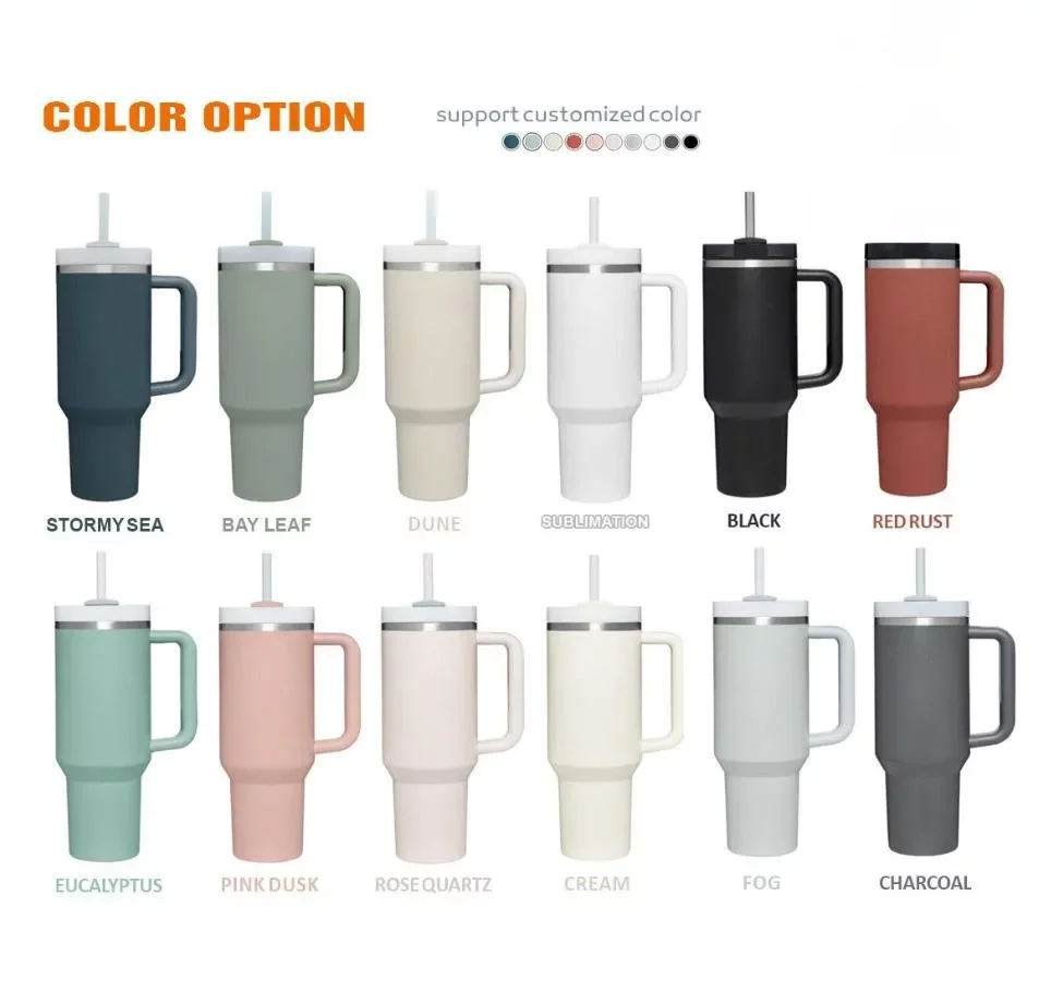 40oz stainless steel tumbler with handle lid straw big capacity beer mugs water bottle outdoor camping cup vacuum insulated Stanley drinking tumblers, Multi-color
40oz stainless steel tumbler with handle lid straw big capacity beer mugs water bottle outdoor camping cup vacuum insulated Stanley drinking tumblers, Multi-color
