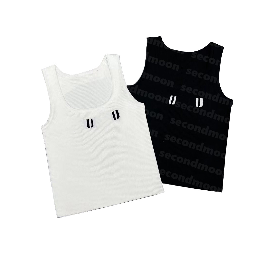 Women U-neck Knits Tee Letter Jacquard Knitted Vest Designer Yoga Sport Vest Summer Elastic Sports Tops, White vest
Women U-neck Knits Tee Letter Jacquard Knitted Vest Designer Yoga Sport Vest Summer Elastic Sports Tops, White vest