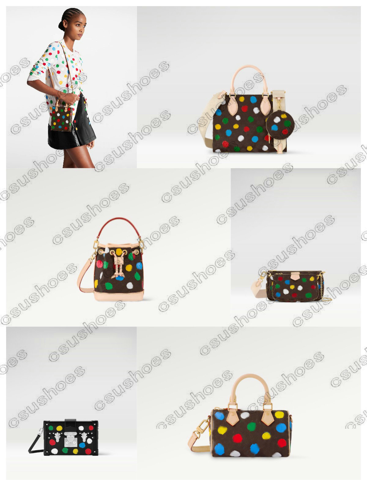 23SS X Yayoi Kusama Bag ONTHEGO Mini Bags M46380 PAINTED DOTS NANO Noe M81863 BUCKET Handbag PETIT SAC PLAT M81867 Sholder MALLE Womens Designer Luxurys Cross body, Onthego 34 cm-1
23SS X Yayoi Kusama Bag ONTHEGO Mini Bags M46380 PAINTED DOTS NANO Noe M81863 BUCKET Handbag PETIT SAC PLAT M81867 Sholder MALLE Womens Designer Luxurys Cross body, Onthego 34 cm-1